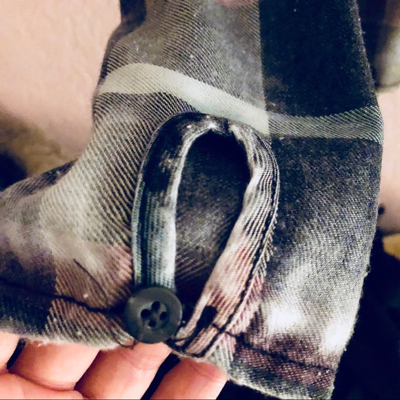 SOLD /// Peplum Love Fire Plaid Long Sleeve - Picture 4 of 4